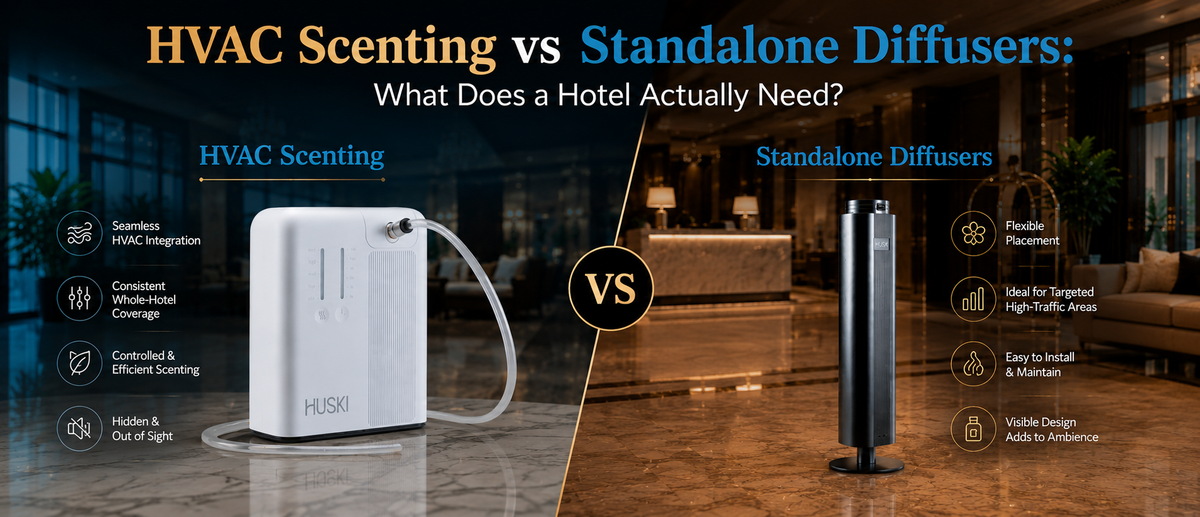 HVAC Scenting vs Standalone Diffusers for Hotels: Which One Is Right for Your Property?