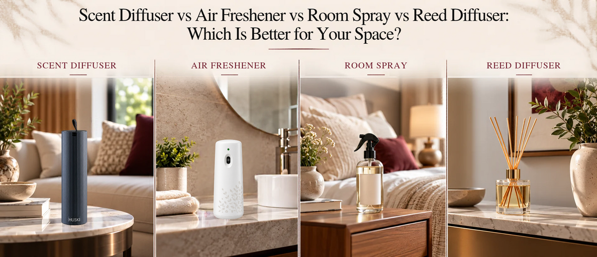 Scent Diffuser vs Air Freshener vs Room Spray vs Reed Diffuser: Which Is Better for Your Space?
